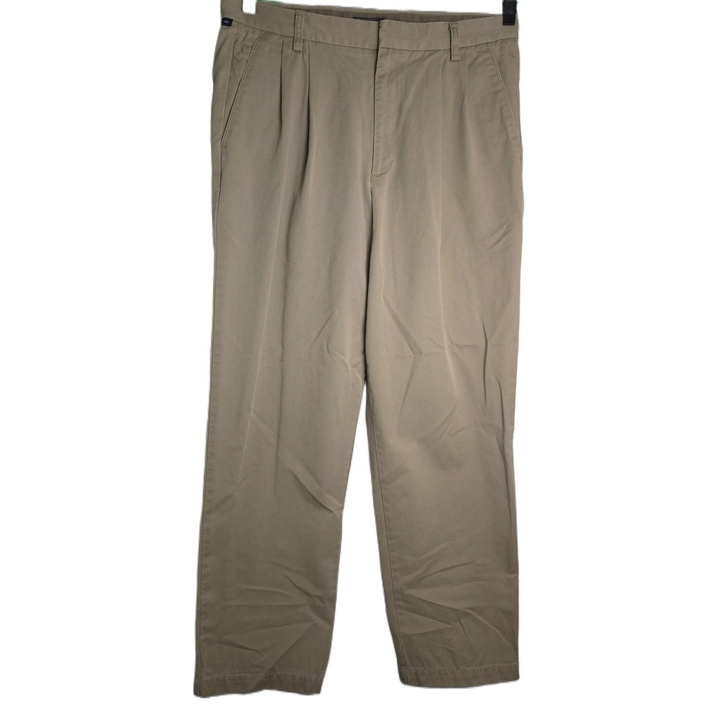 Dockers Pleated Front Khaki Pants Cotton Casual Mens W34 L34 406751024